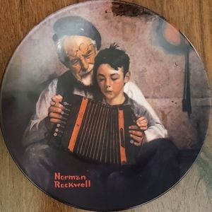 Vintage Norman Rockwell The Music Maker Limited Edition Certified Plate